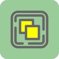 Drag and drop Filled Yellow Icon vector