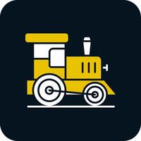 Toy train Glyph Two Color Icon vector
