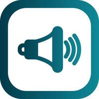 Volume up Glyph Gradient Round Corner Icon vector