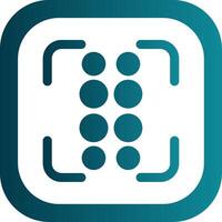 Reorder dots vertical Glyph Gradient Round Corner Icon vector