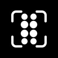 Reorder dots vertical Glyph Inverted Icon vector