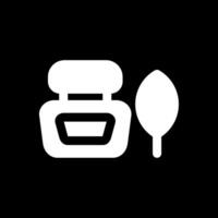 Ink bottle Glyph Inverted Icon vector