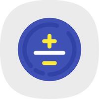 Mathematical symbol Flat Curve Icon vector