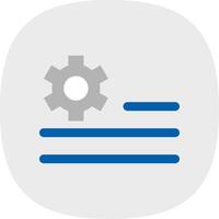 Deploy rules Flat Curve Icon vector