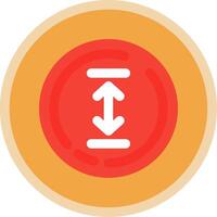 Up and down arrow Flat Multi Circle Icon vector