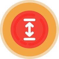 Up and down arrow Flat Multi Circle Icon vector