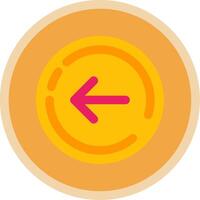 Right arrow Flat Multi Circle Icon vector