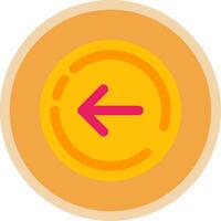 Right arrow Flat Multi Circle Icon vector