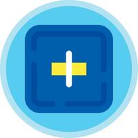 Align objects Flat Multi Circle Icon vector