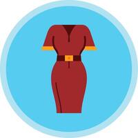 Mini dress Flat Multi Circle Icon vector