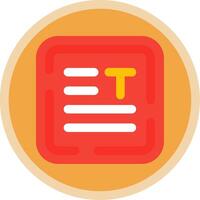 Align text Flat Multi Circle Icon vector