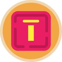 Top alignment Flat Multi Circle Icon vector