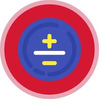 Mathematical symbol Flat Multi Circle Icon vector