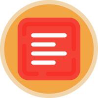 Left allignment Flat Multi Circle Icon vector