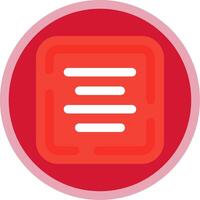 Center alignment Flat Multi Circle Icon vector