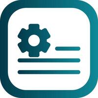 Deploy rules Glyph Gradient Round Corner Icon vector