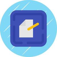 Edit file Flat Blue Circle Icon vector
