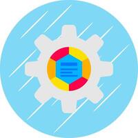 Infographic elements Flat Blue Circle Icon vector