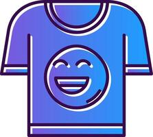 T shirt Gradient Filled Icon vector