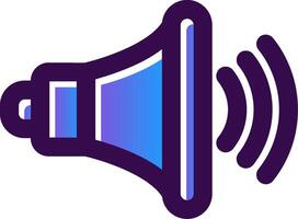 Volume up Gradient Filled Icon vector