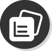 Grid rules Glyph Grey Circle Icon vector