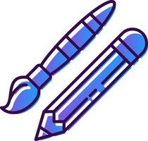 Drawing tools Gradient Filled Icon vector