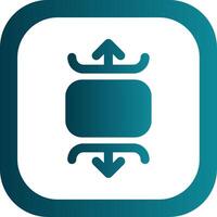 Carousel vertical Glyph Gradient Round Corner Icon vector