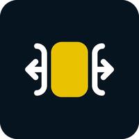 Carousel horizontal Glyph Two Color Icon vector