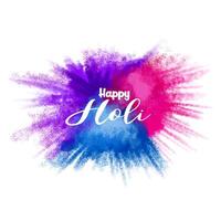 Happy Holi festival bright colorful color splash decorative design vector