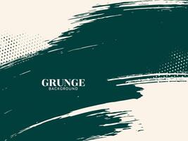 Green brush stroke grunge texture rough background design vector