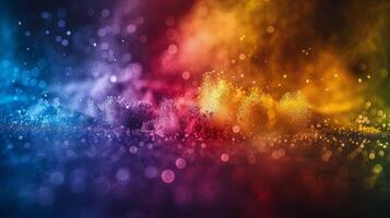 AI generated Vibrant Colors Fill the Sky photo