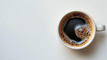 ai generado negro café en taza foto