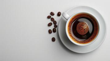 AI generated A Cup of Coffee With a Spoon photo