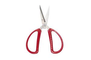 Red isolated scissors tool elements photo