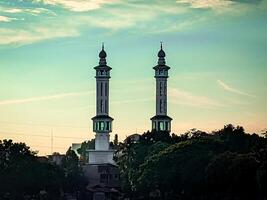 Cuba mosque with sky background photo