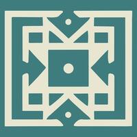 Seamless geometric pattern for textile vector