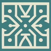 Seamless geometric pattern for textile vector