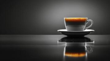 AI generated Cup of Coffee on Saucer photo