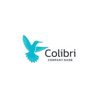 Colibri  Logo isolated on white background. Design colibri for logo, Simple and clean flat design of the colibri  logo template. Suitable for your design need, logo, illustration, animation. vector