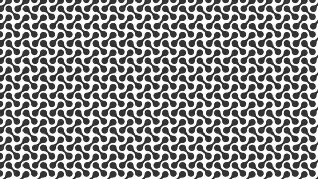 sin costura negro y blanco metaball conexión metaballs sin costura modelo vector