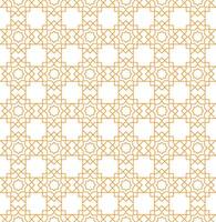 Islamic pattern decoration design that is golden, suitable for all backgrounds of brochures, invitations and so on. Islamic golden color pattern vector