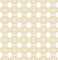 Islamic pattern decoration design that is golden, suitable for all backgrounds of brochures, invitations and so on. Islamic golden color pattern vector