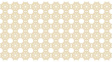 Islamic pattern decoration design that is golden, suitable for all backgrounds of brochures, invitations and so on. Islamic golden color pattern vector