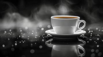 AI generated Cup of Coffee on Saucer photo