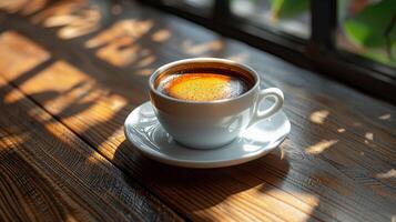 AI generated Cup of Coffee on Saucer photo