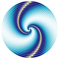 Abstract spiral rotating and twisting lines, computer generated background, 3D rendering background vector