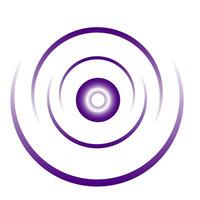 radial curved spiral with place for text in a glowing white center, lilac figure on a white background, arc, eye, vector illustration