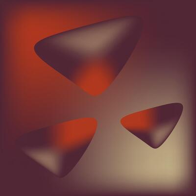 Modern abstract 3D circle geometric background
