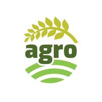 agricultura logo. granja concepto logo diseño vector en blanco antecedentes