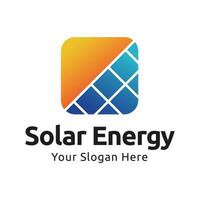 Solar energy logo design with modern concept. Simple and modern sun vector illustration